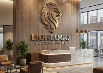 Mockup Lion Logo